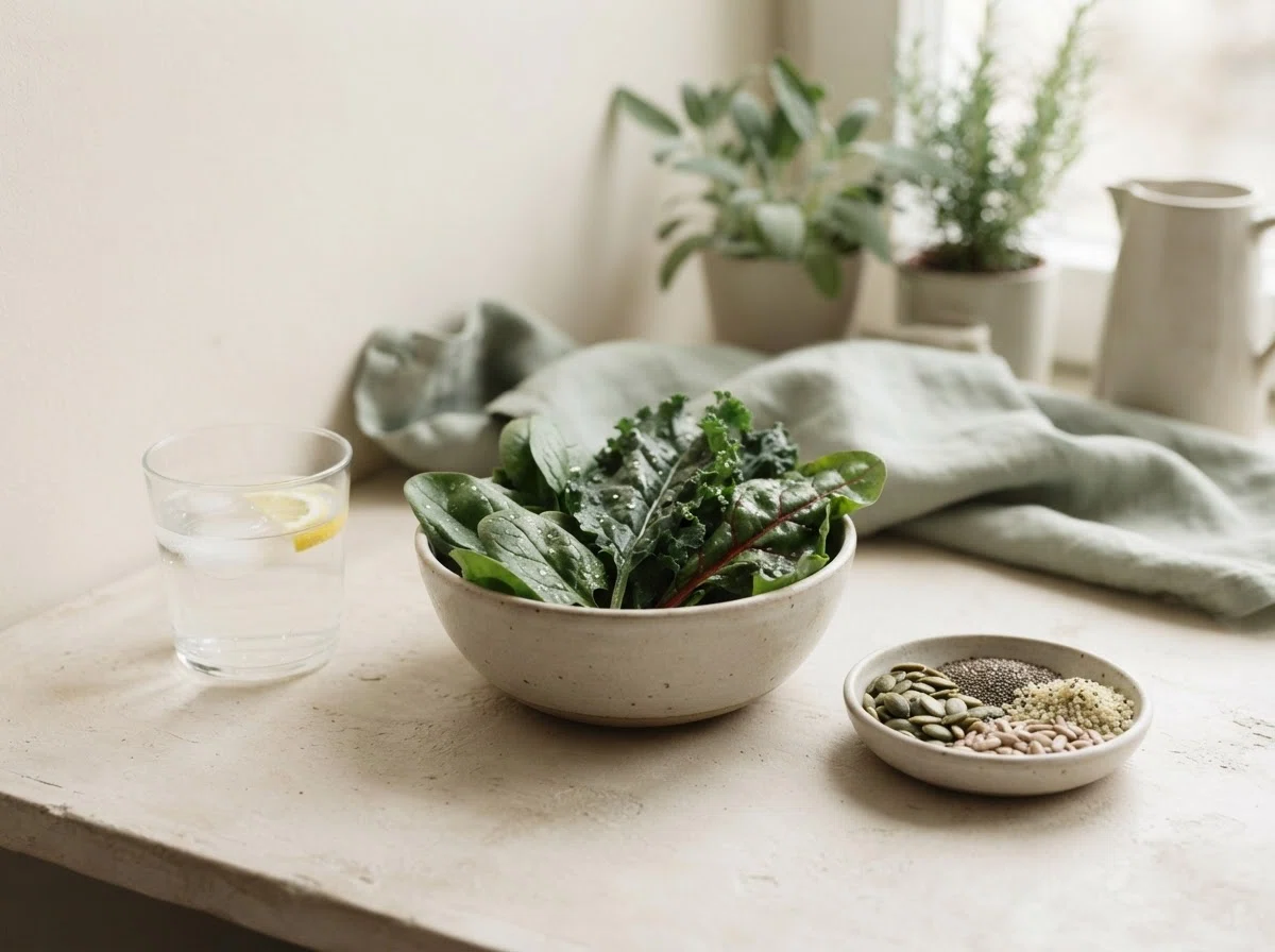 Mineral-rich foods including magnesium and zinc sources